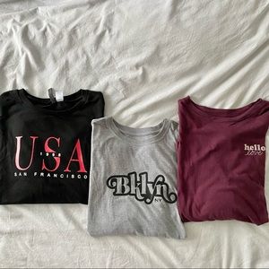 Set: 3 Long Sleeve Tops | Aeropostale and H&M
